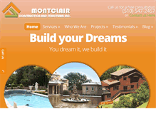 Tablet Screenshot of montclairconstruction.com